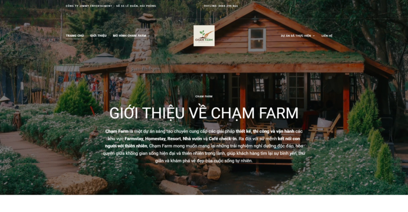 Website Chạm Farm